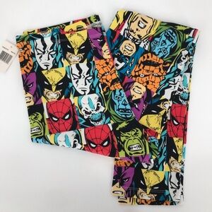 NWT Bold Colorful Marvel Hero Leggings